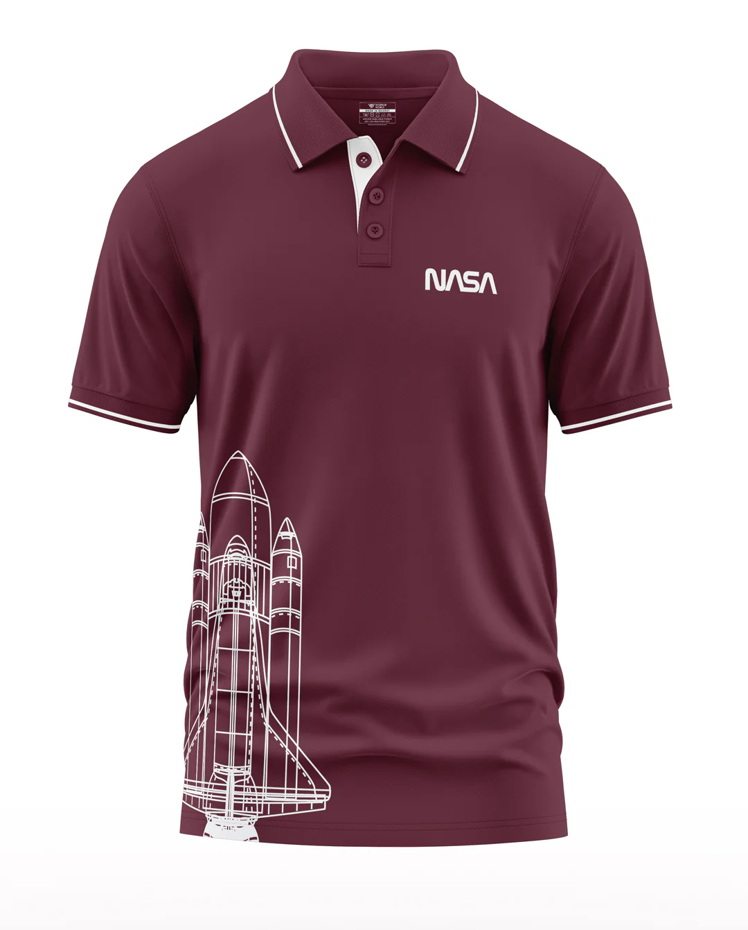 Nasa Polo Collar T-Shirt - Image 5