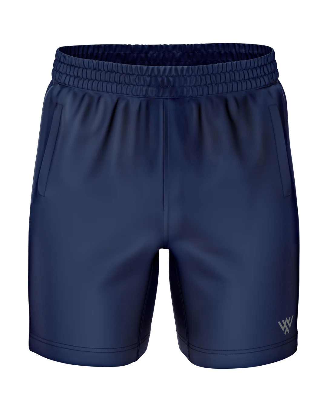 Navy Blue Zip Pocket Shorts - Image 4