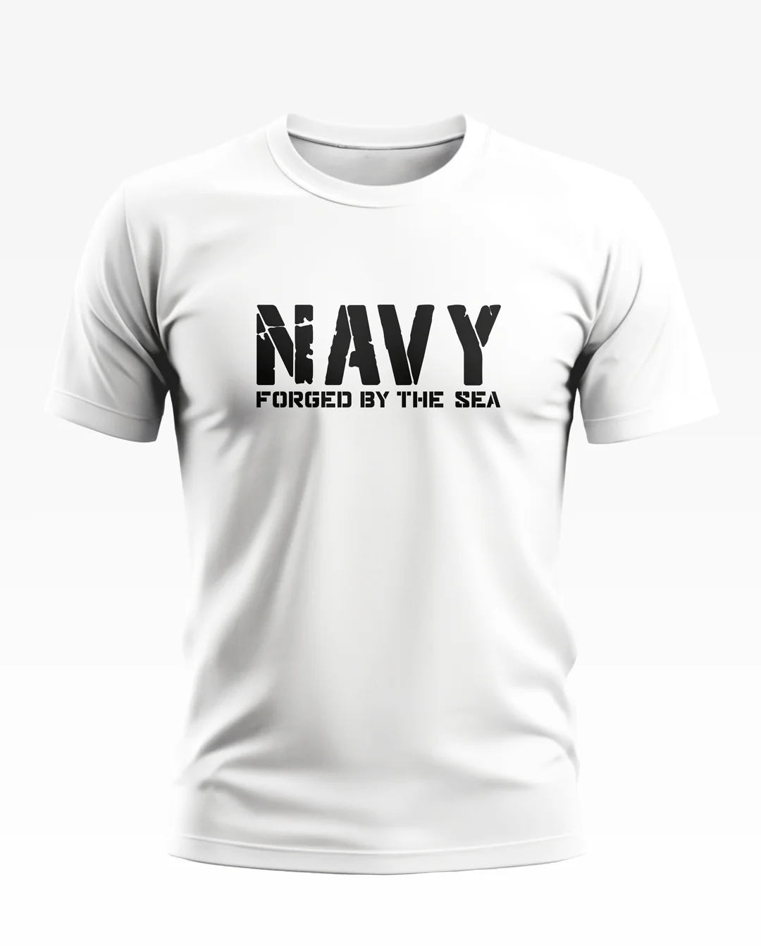 Navy Forged By The Sea Soft Cotton T-shirt - Image 5