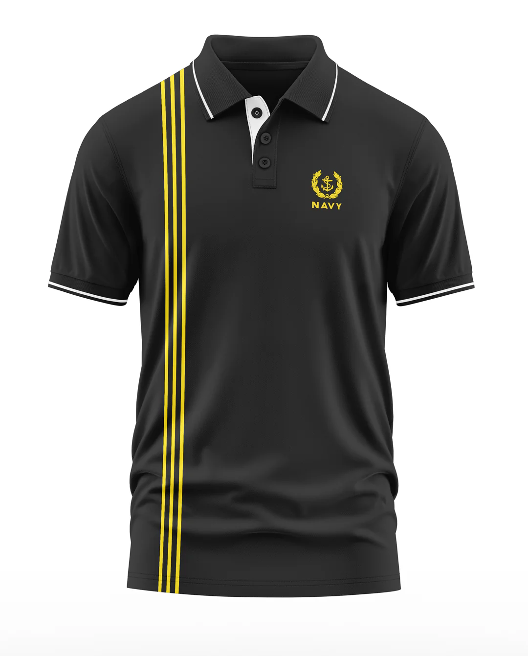 Navy Golden Patton Polo Collar T-Shirt - Image 2