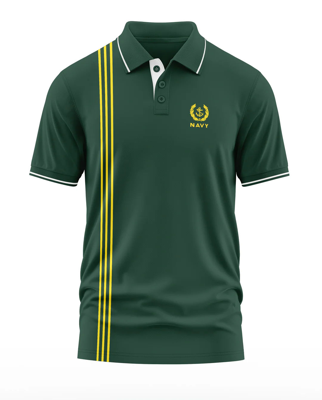 Navy Golden Patton Polo Collar T-Shirt - Image 3