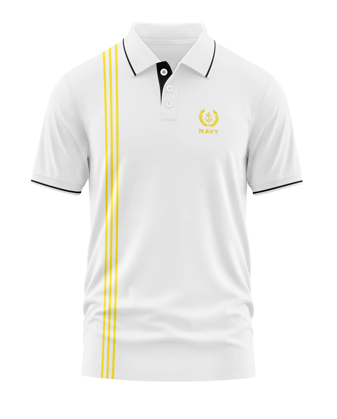 Navy Golden Patton Polo Collar T-Shirt - Image 4