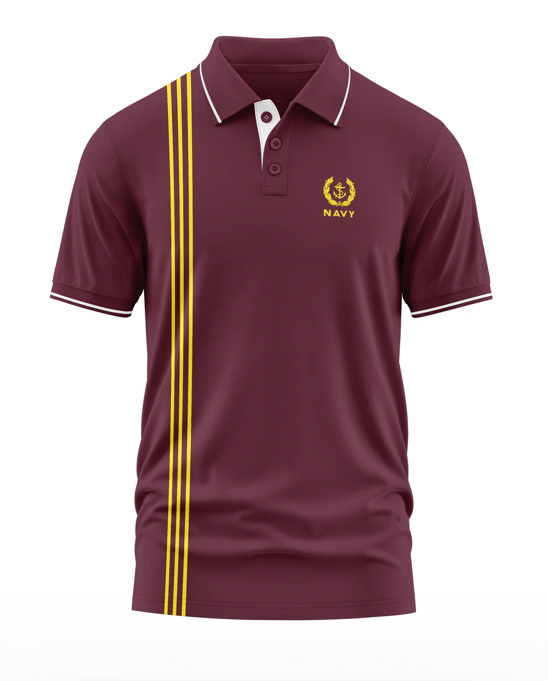 Navy Golden Patton Polo Collar T-Shirt - Image 5