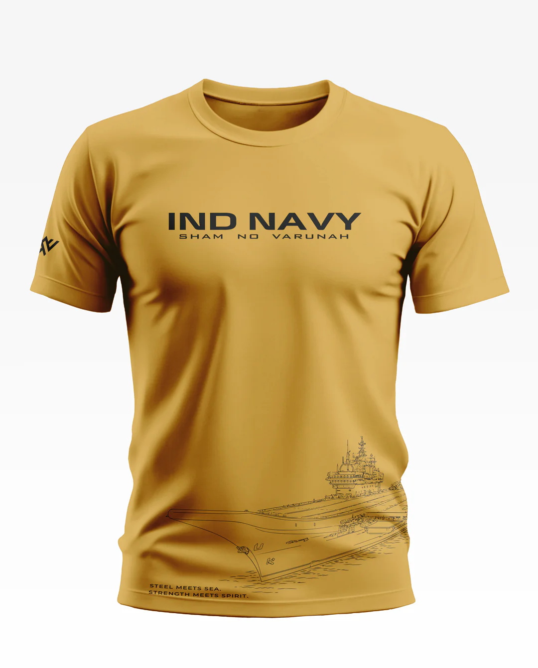 Navy Steel Meets Sea Soft Cotton T-shirt - Image 6