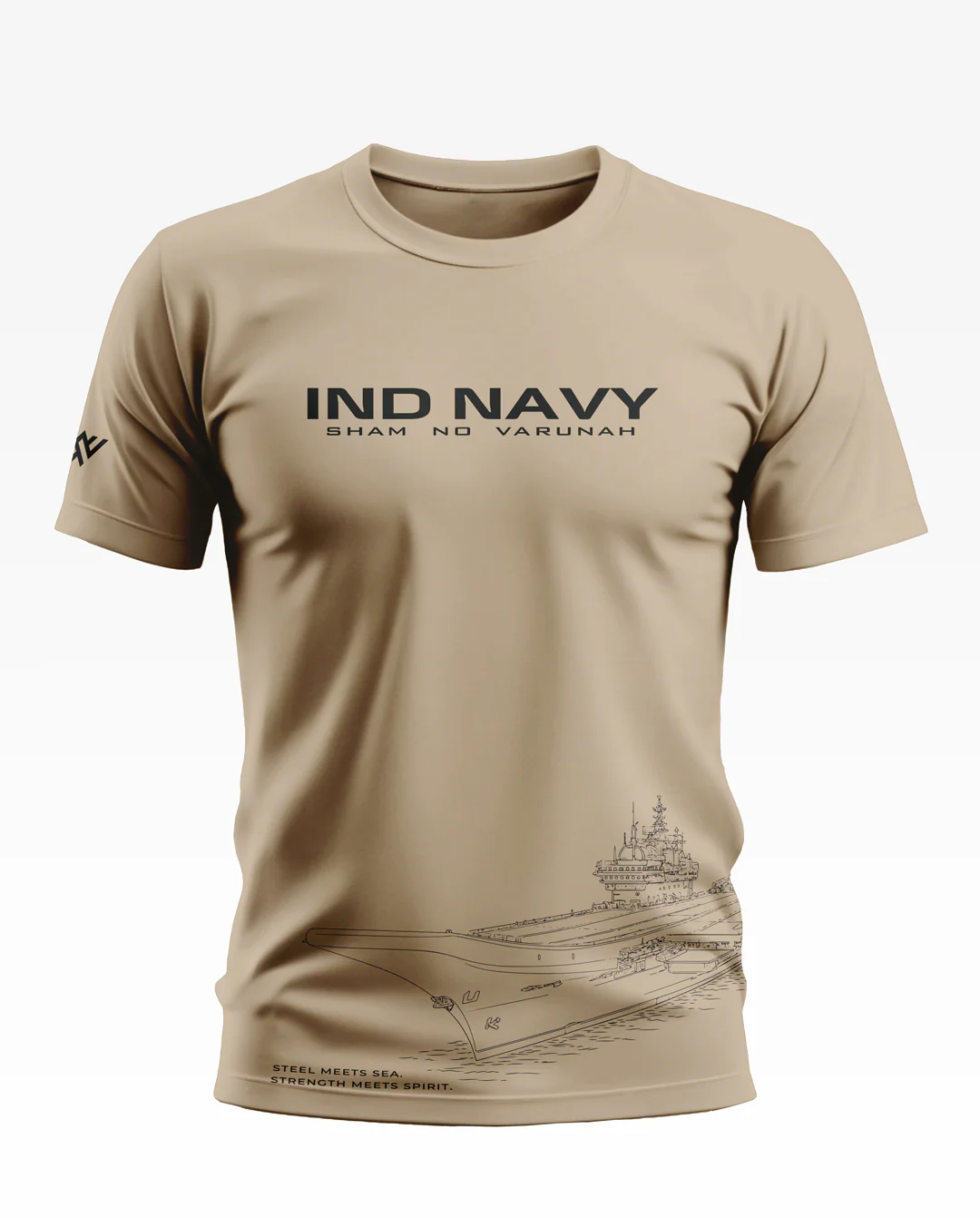 Navy Steel Meets Sea Soft Cotton T-shirt - Image 7