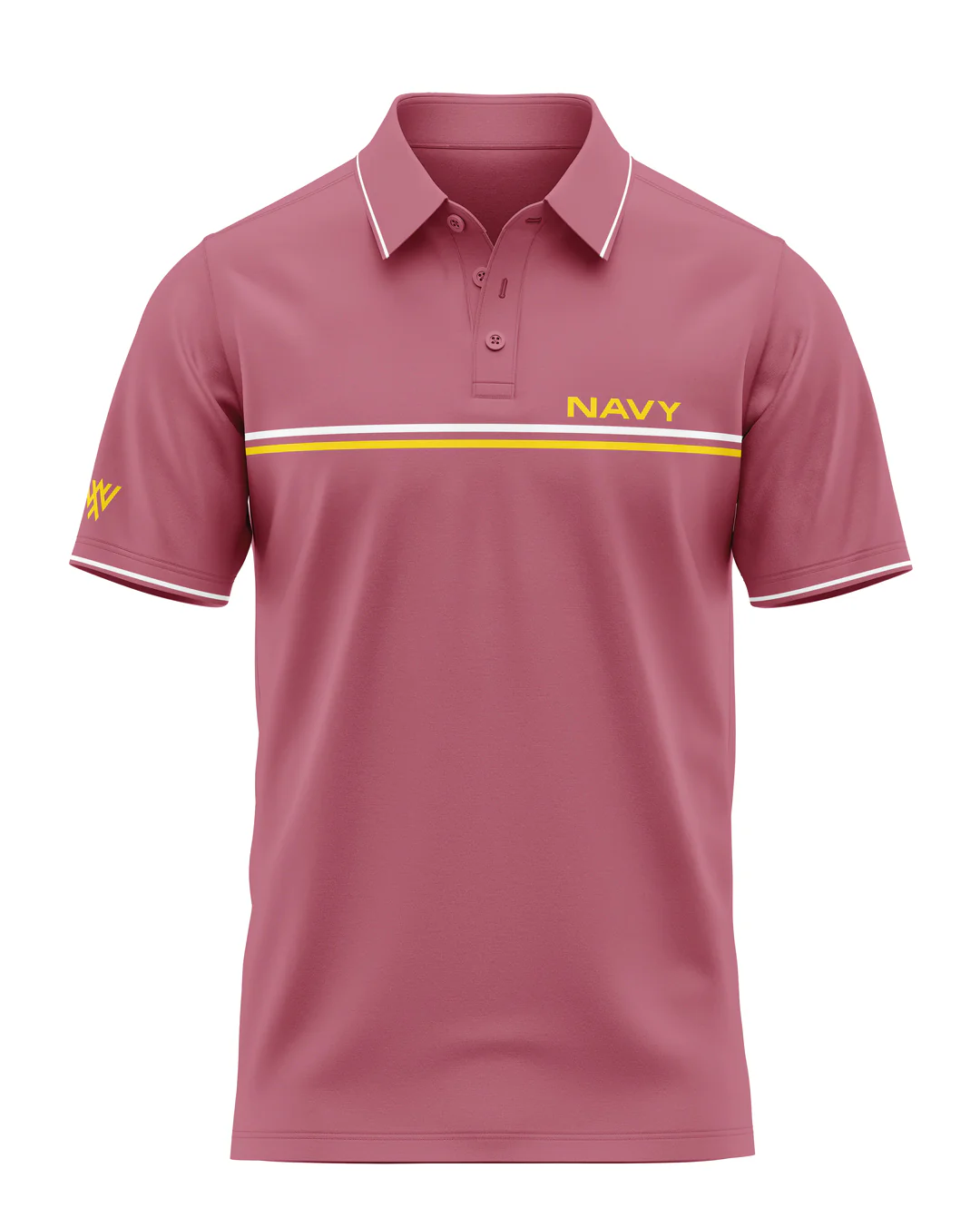 Navy Stripe Prime Polo T-Shirt - Image 4