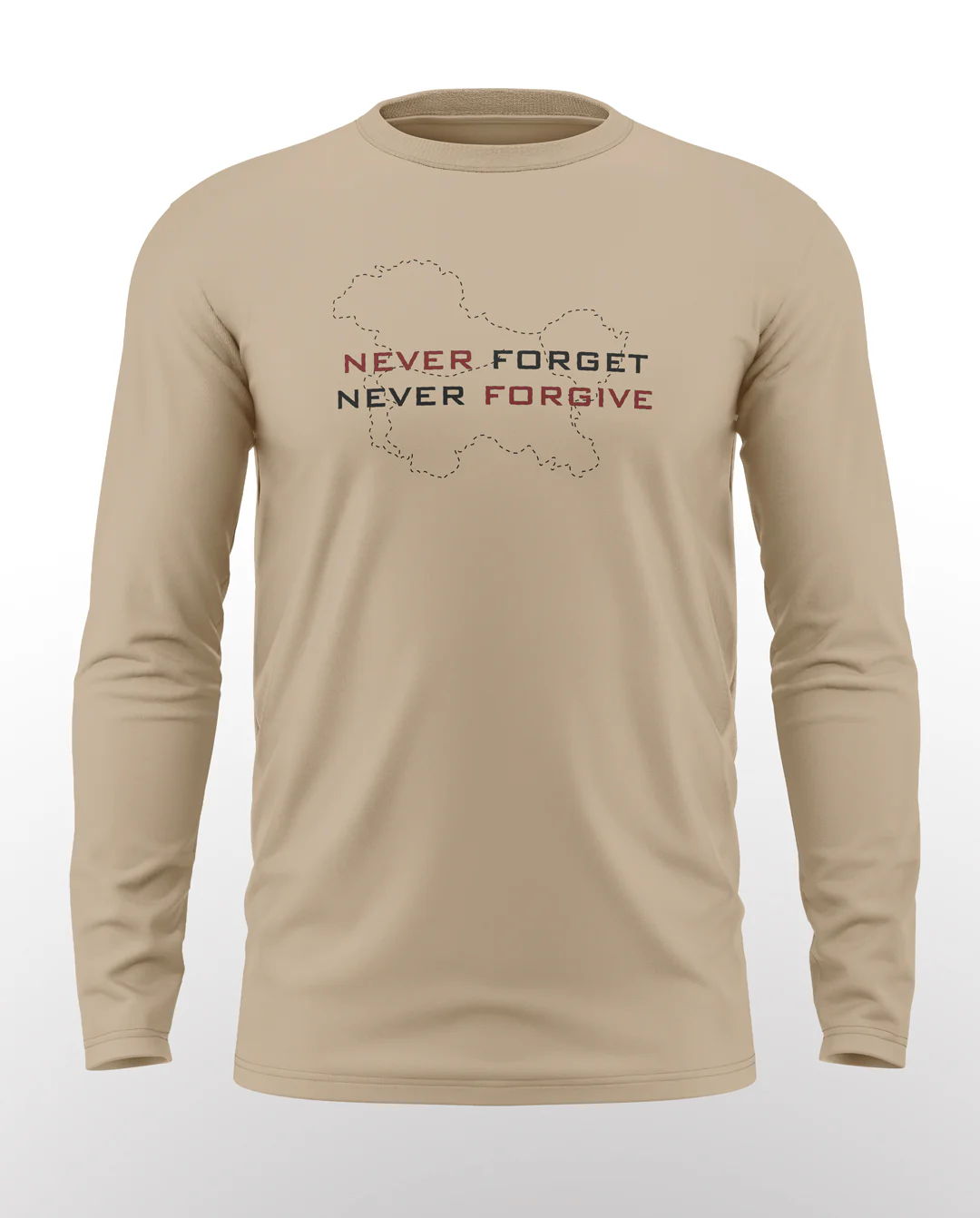 Never Forget Never Forgive Cotton Full Sleeve T-shirt - Image 6