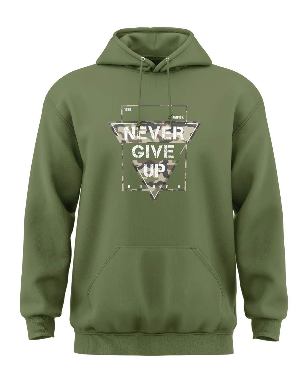 Never Give Up Classic Hoodie - Image 5