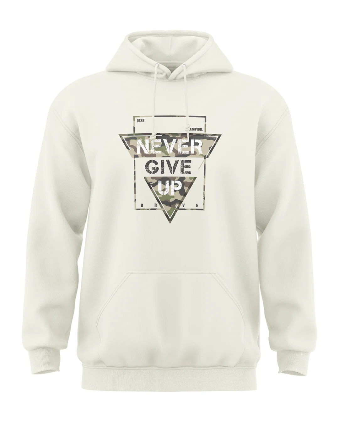 Never Give Up Classic Hoodie - Image 7