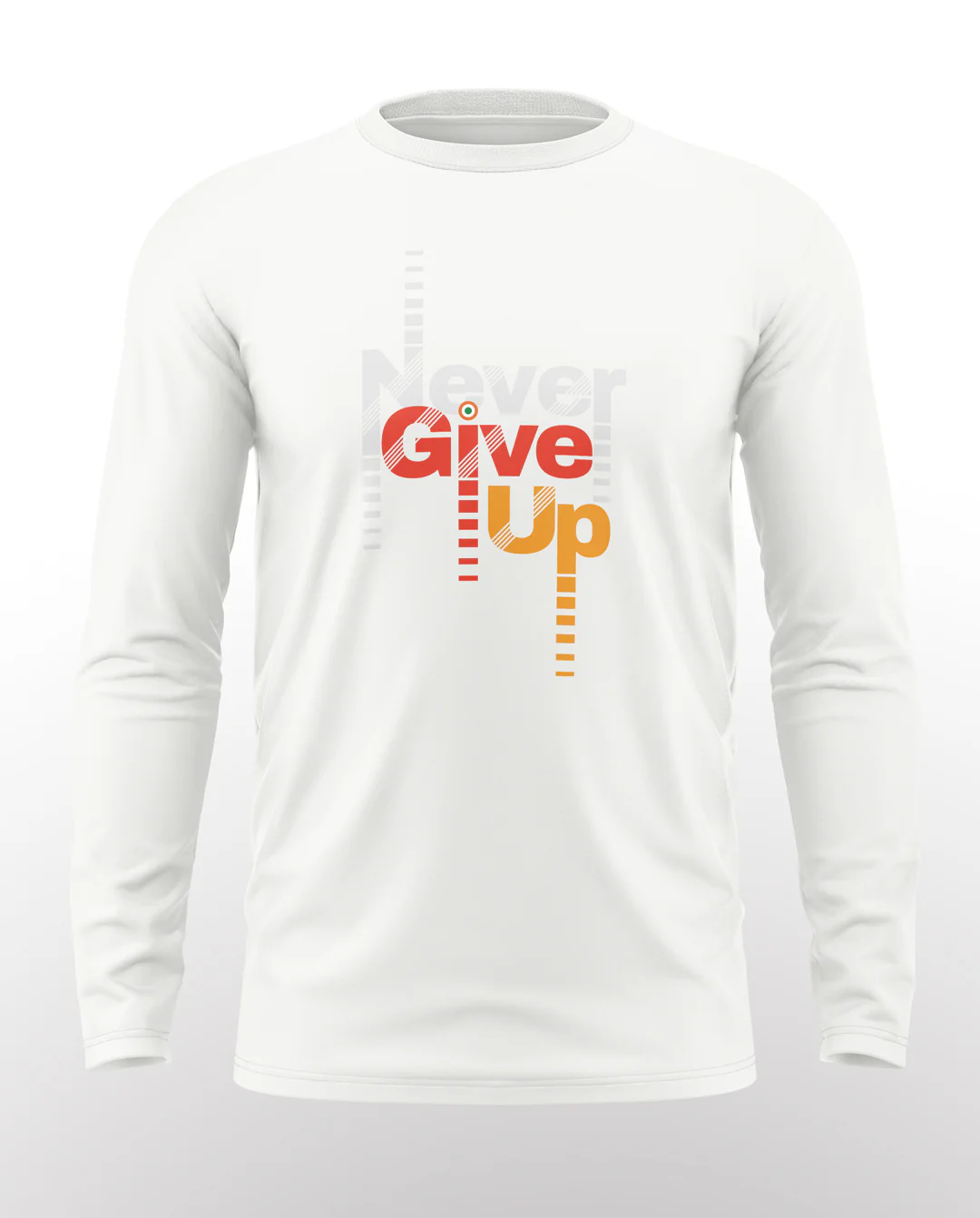 Never Give Up Prime Cotton Full Sleeve T-shirt - Image 6