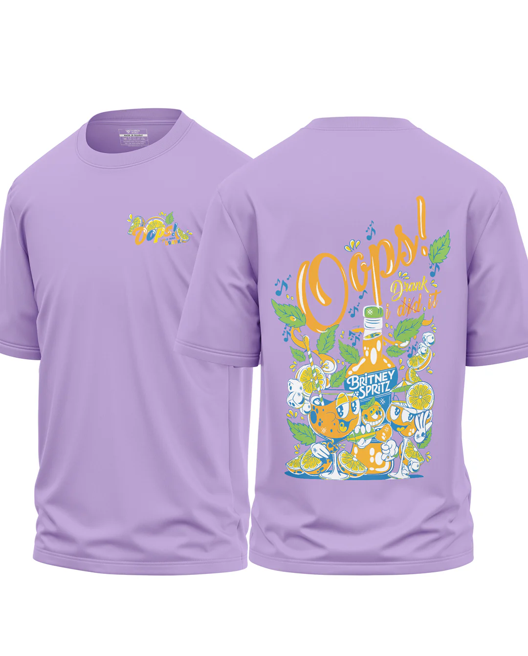 Oops I Drink It Cotton Oversized T-Shirt - Image 4