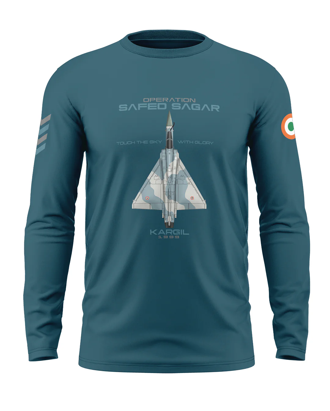 Op. Safed Sagar Cotton Full Sleeve T-shirt - Image 3