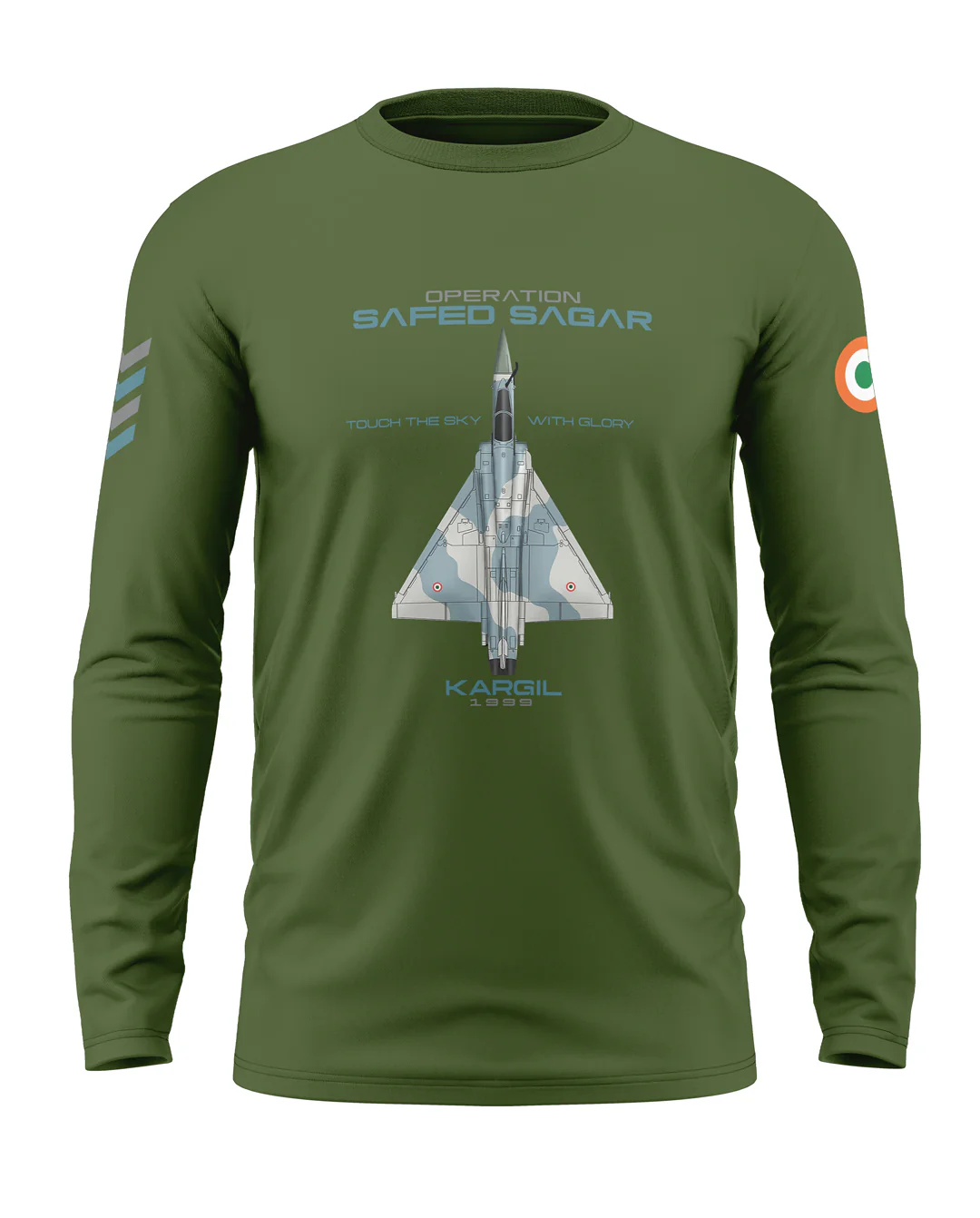 Op. Safed Sagar Cotton Full Sleeve T-shirt - Image 4