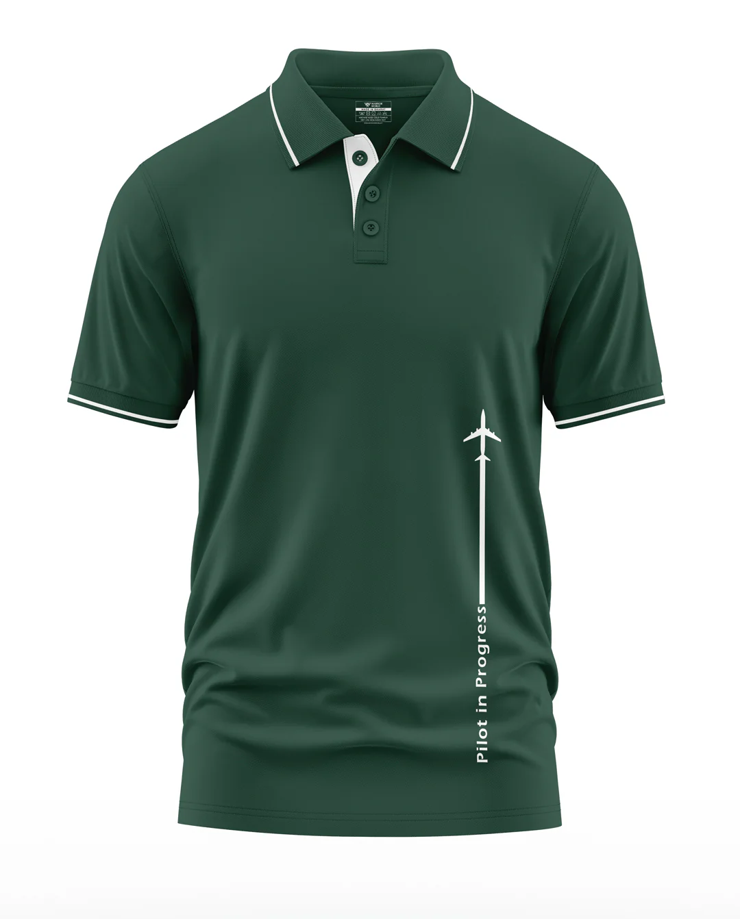 Pilot In Progress Polo Collar T-Shirt - Image 2