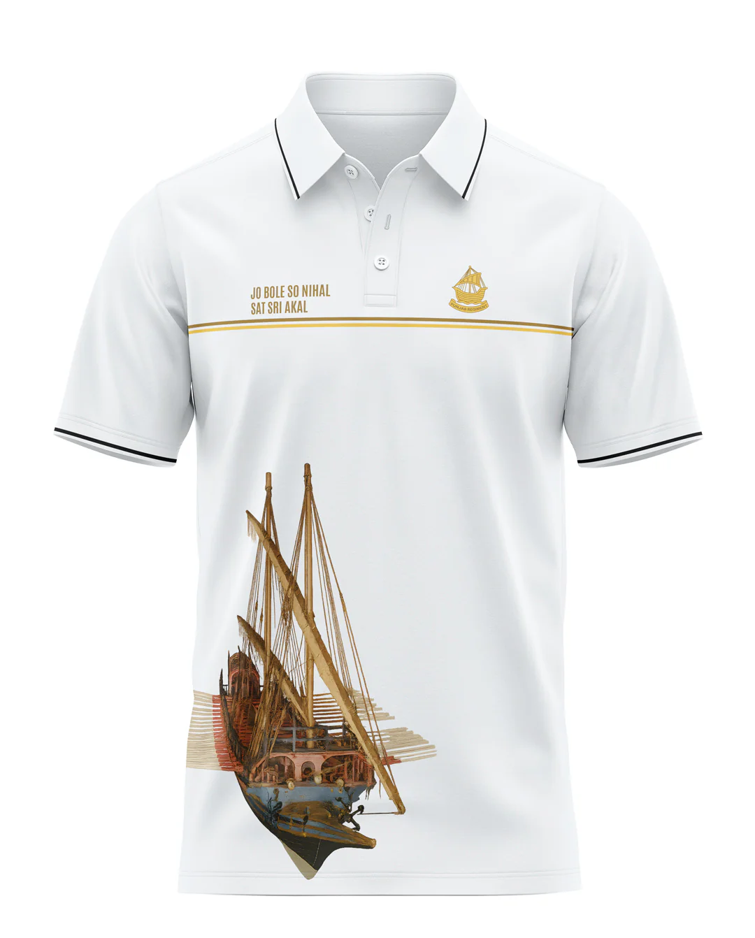 Punjab Regiment Prime Polo T-Shirt - Image 3