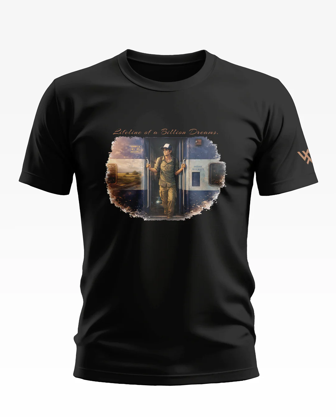 Railway Lifeline of a billion Dreams Soft Cotton T-shirt - Image 2