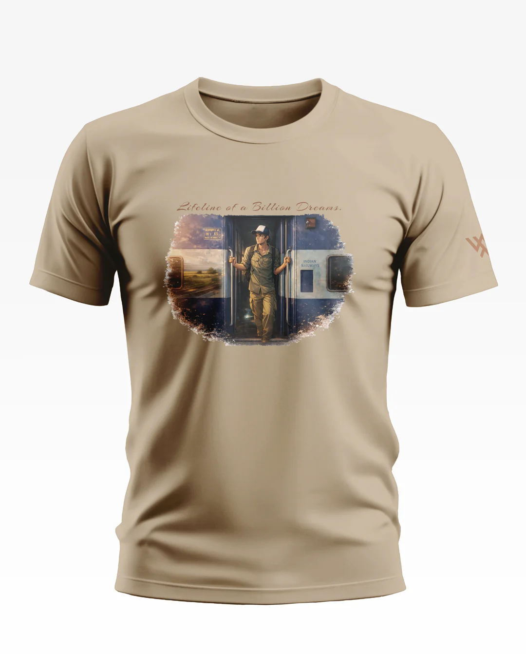 Railway Lifeline of a billion Dreams Soft Cotton T-shirt - Image 4