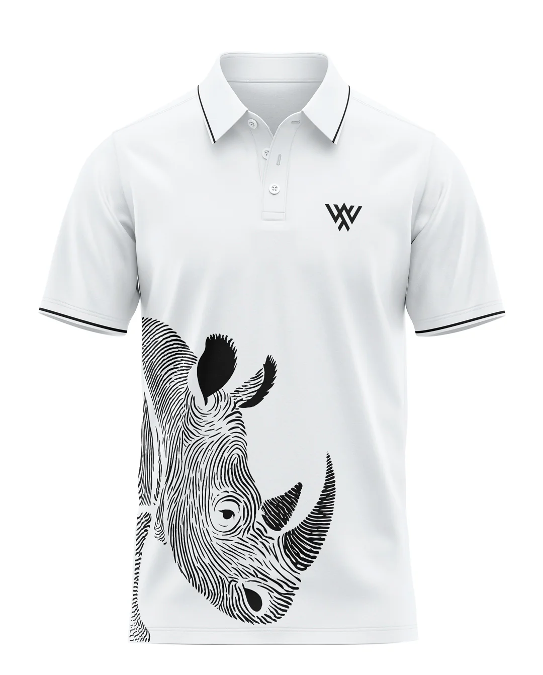Rhinoceros Prime Polo T-Shirt - Image 3