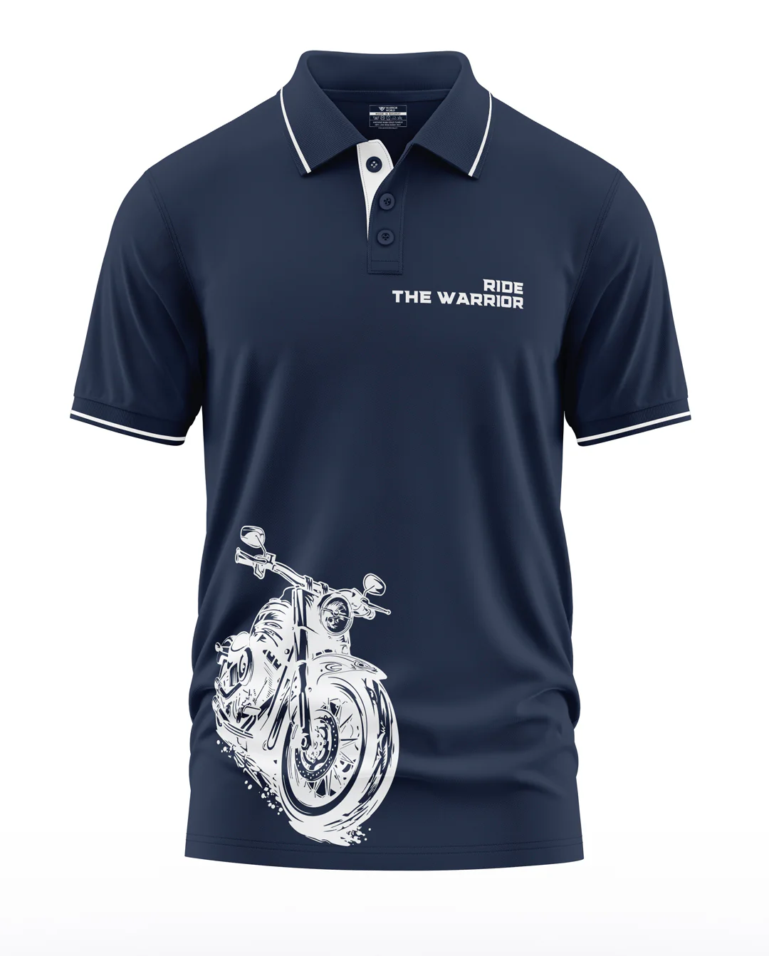 Ride The Warrior Polo Collar T-Shirt - Image 4