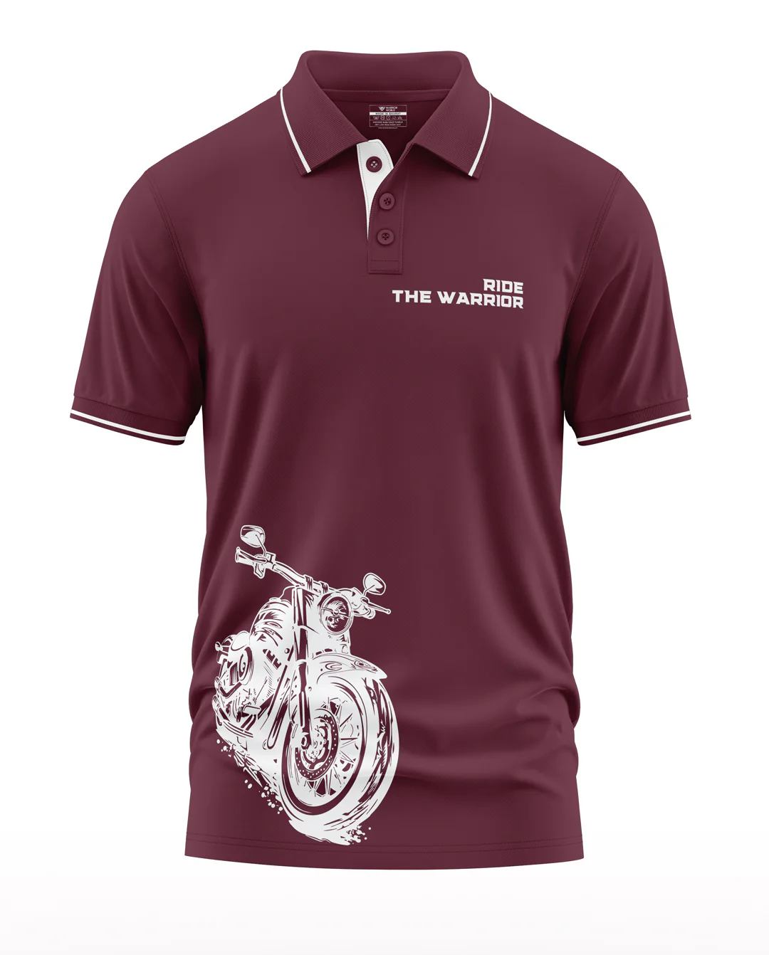 Ride The Warrior Polo Collar T-Shirt - Image 5