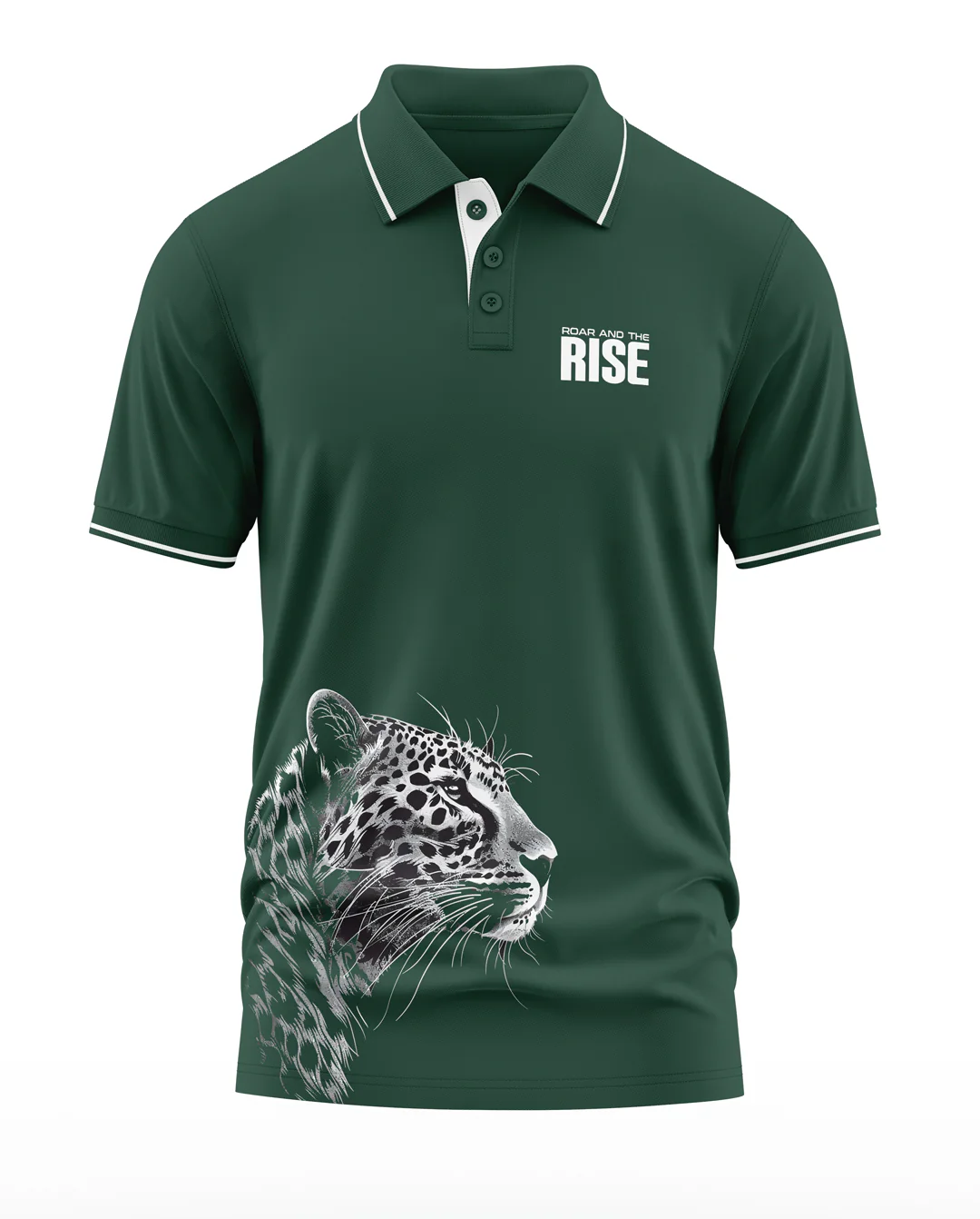 Rise And The Roar Polo Collar T-Shirt - Image 2