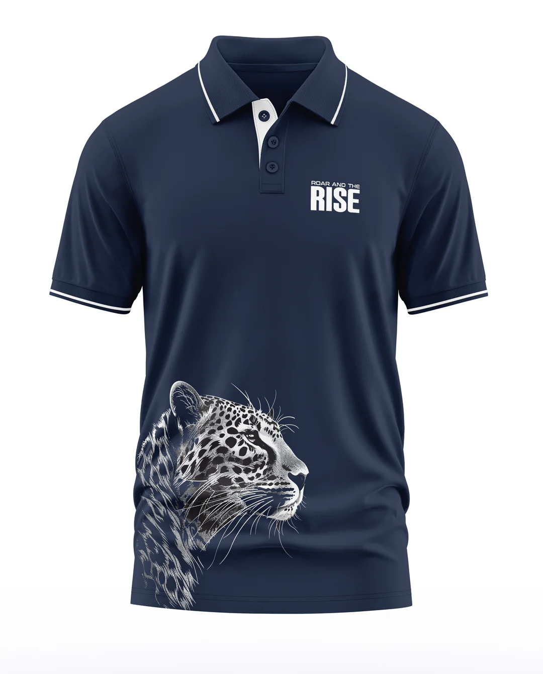 Rise And The Roar Polo Collar T-Shirt - Image 3