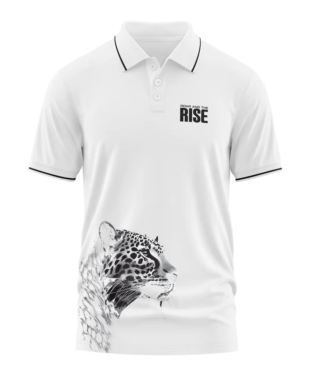 Rise And The Roar Polo Collar T-Shirt - Image 4