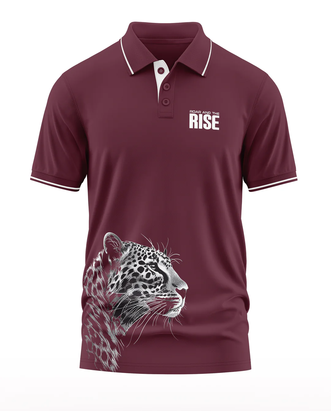 Rise And The Roar Polo Collar T-Shirt - Image 5