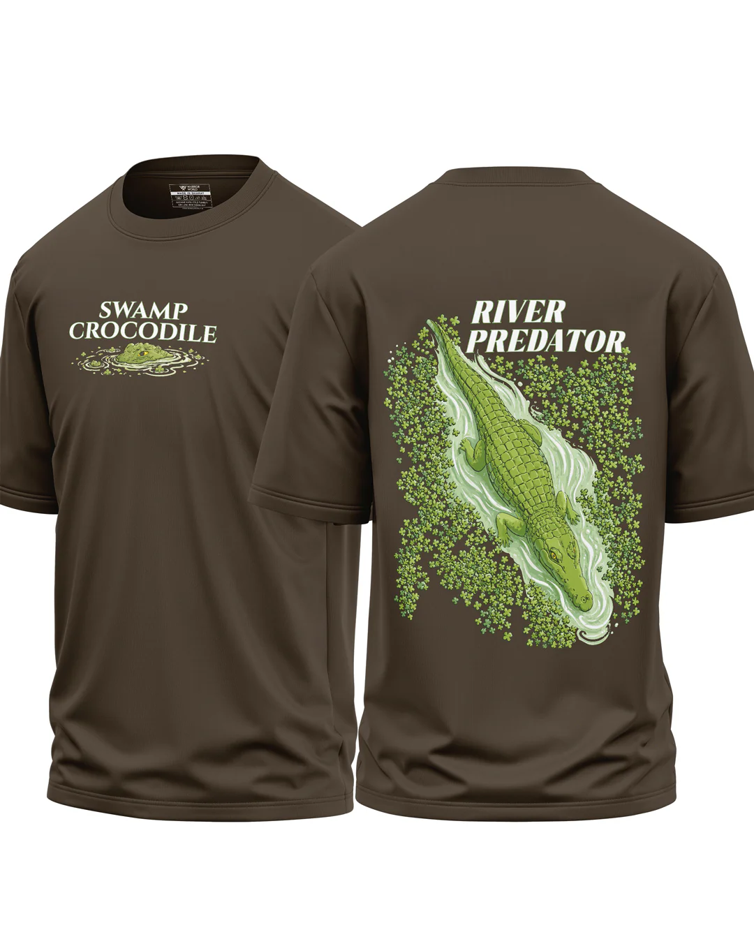 River Predator Crocodile Oversized T-Shirt - Image 5
