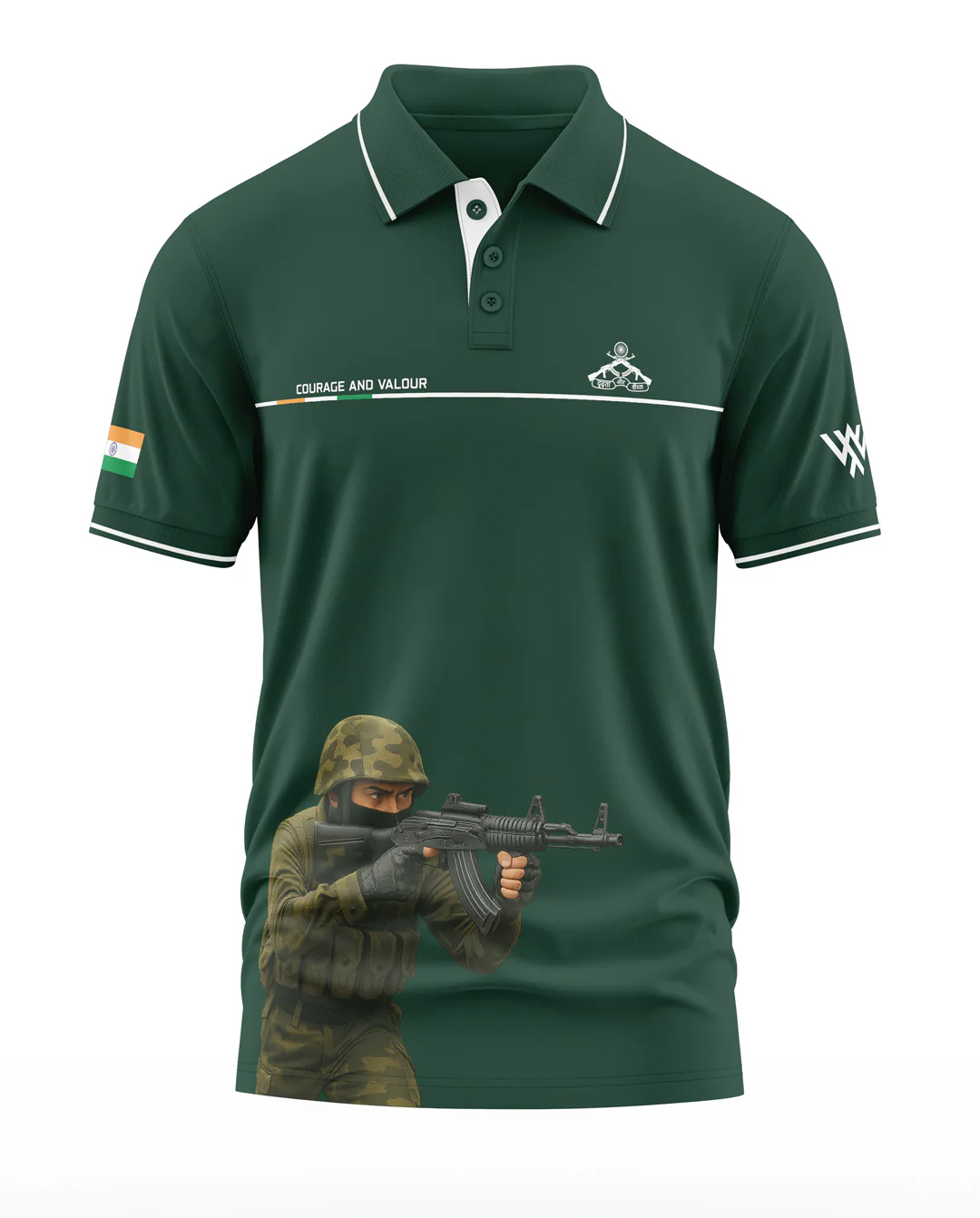 RR Couage And Valour Polo Collar T-Shirt - Image 2