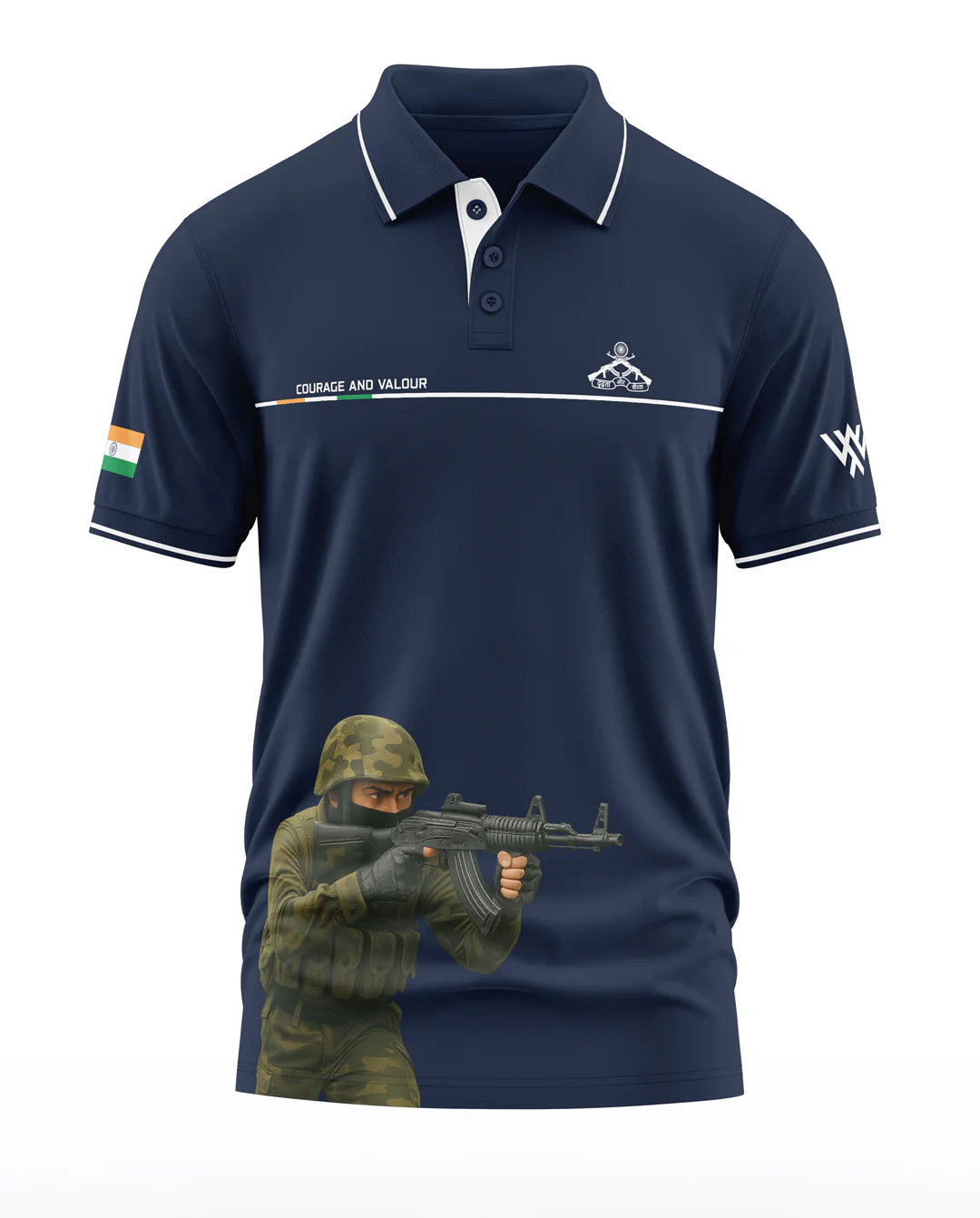 RR Couage And Valour Polo Collar T-Shirt - Image 3