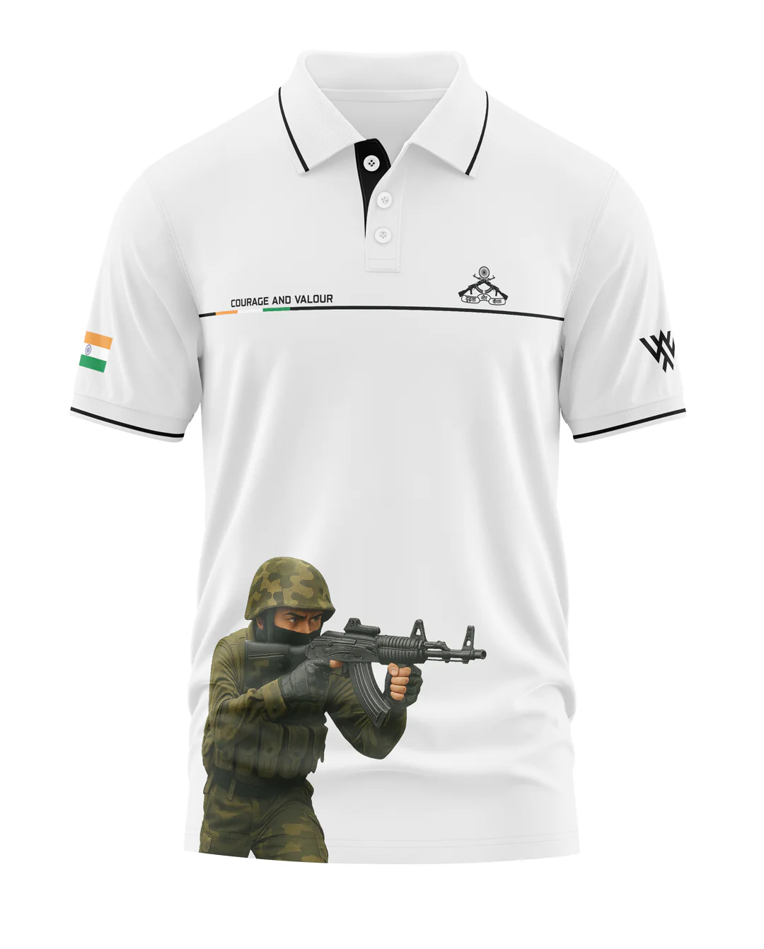 RR Couage And Valour Polo Collar T-Shirt - Image 4