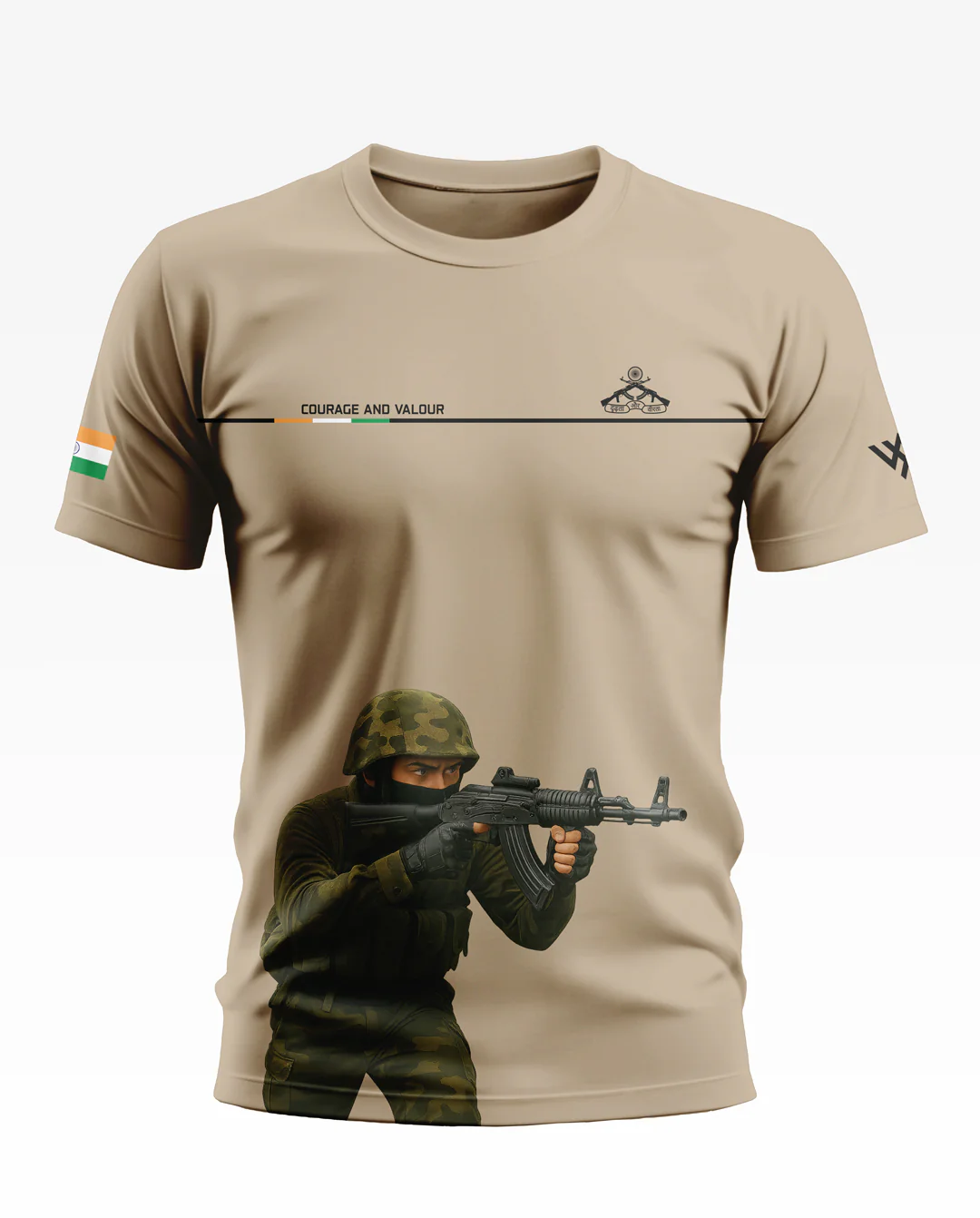 RR Courage and Valour Soft Cotton T-shirt - Image 6