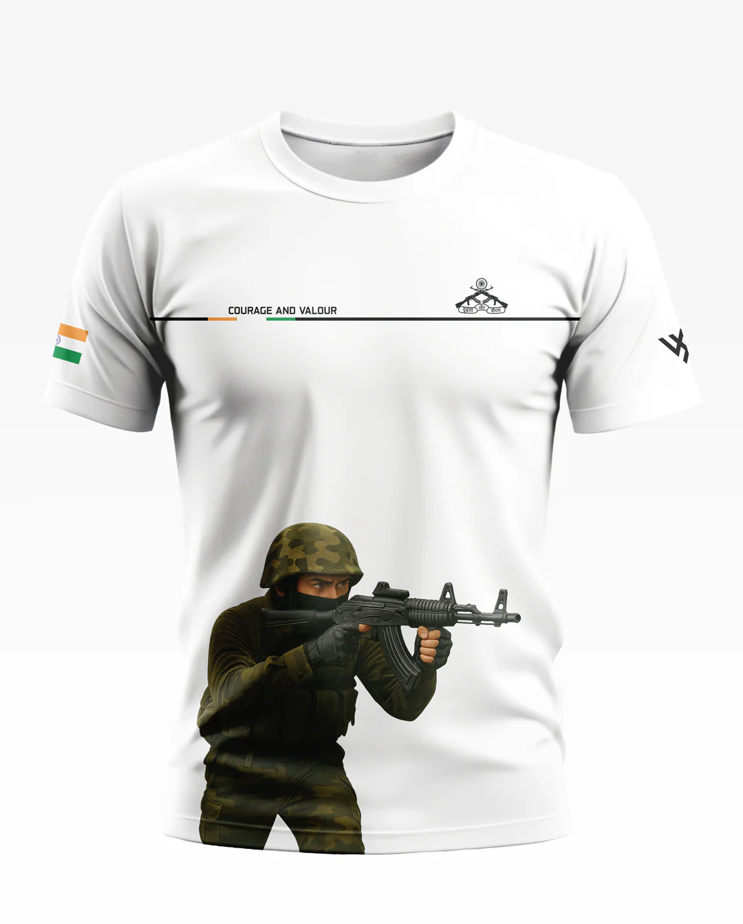 RR Courage and Valour Soft Cotton T-shirt - Image 7