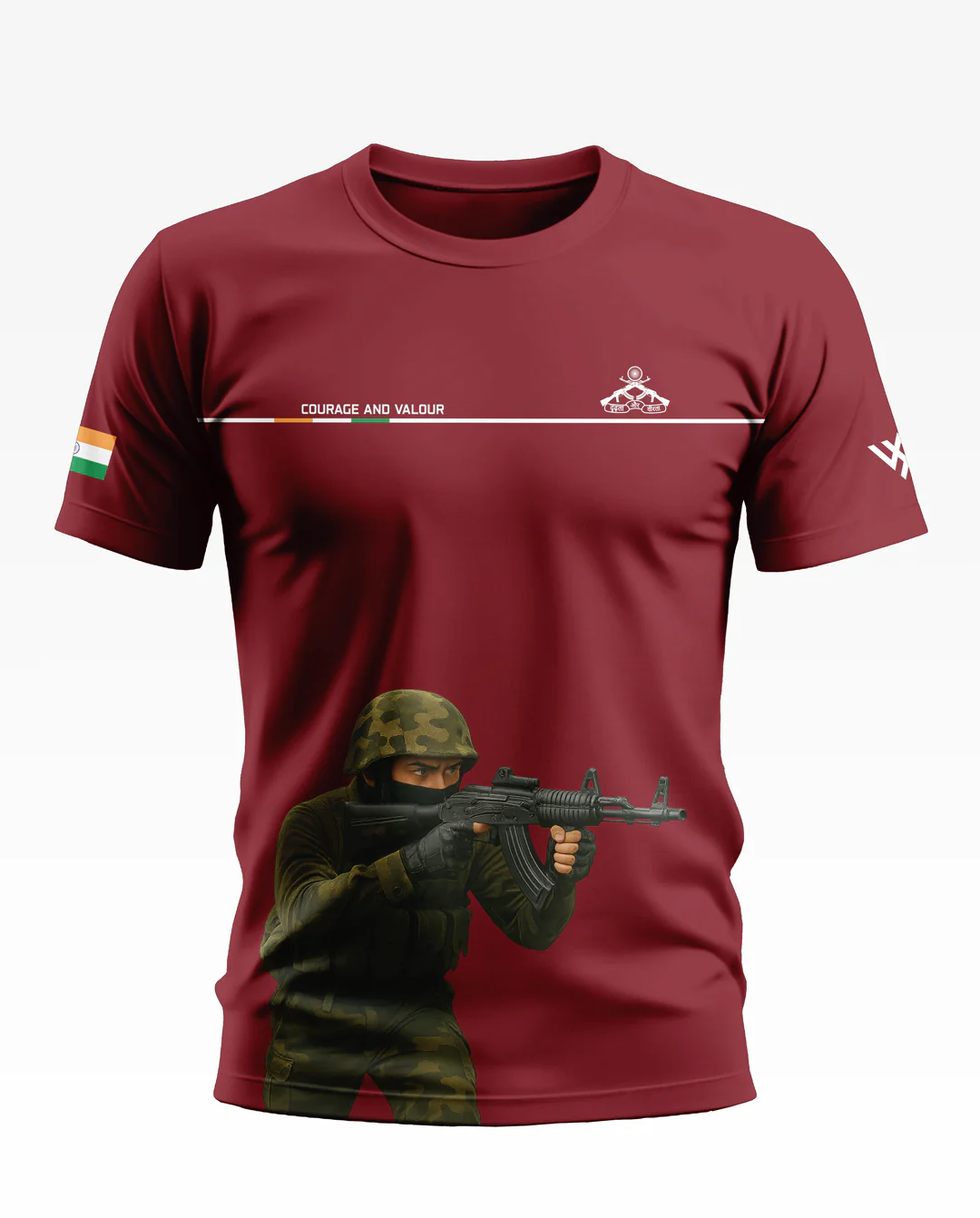 RR Courage and Valour Soft Cotton T-shirt - Image 8