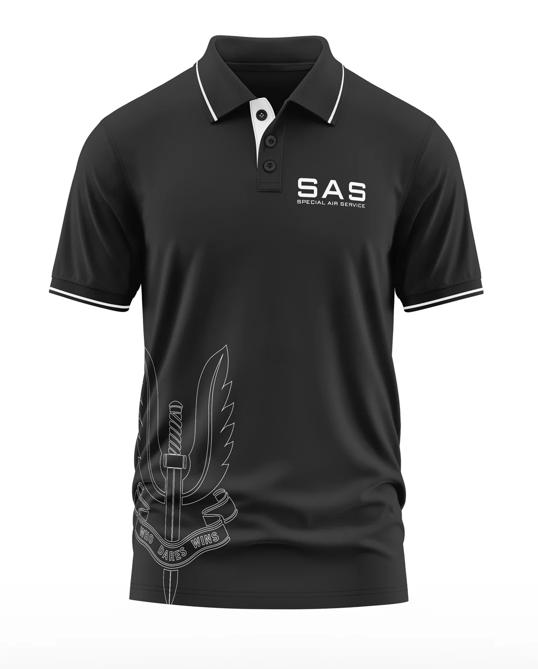 SAS Polo Collar T-Shirt - Image 2