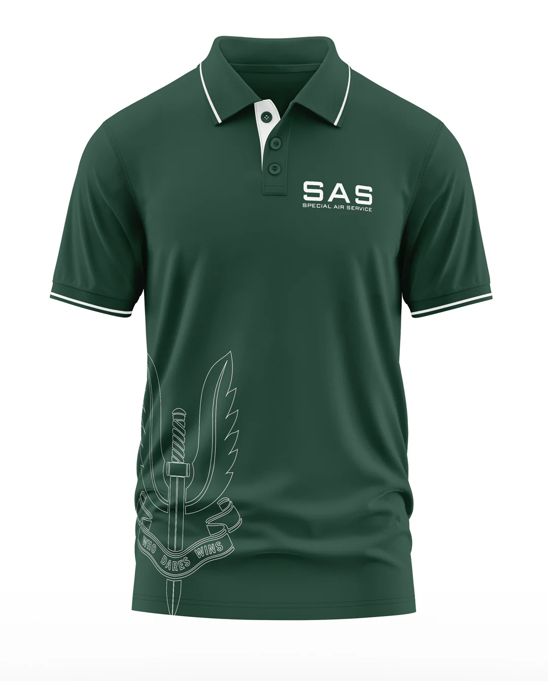 SAS Polo Collar T-Shirt - Image 3