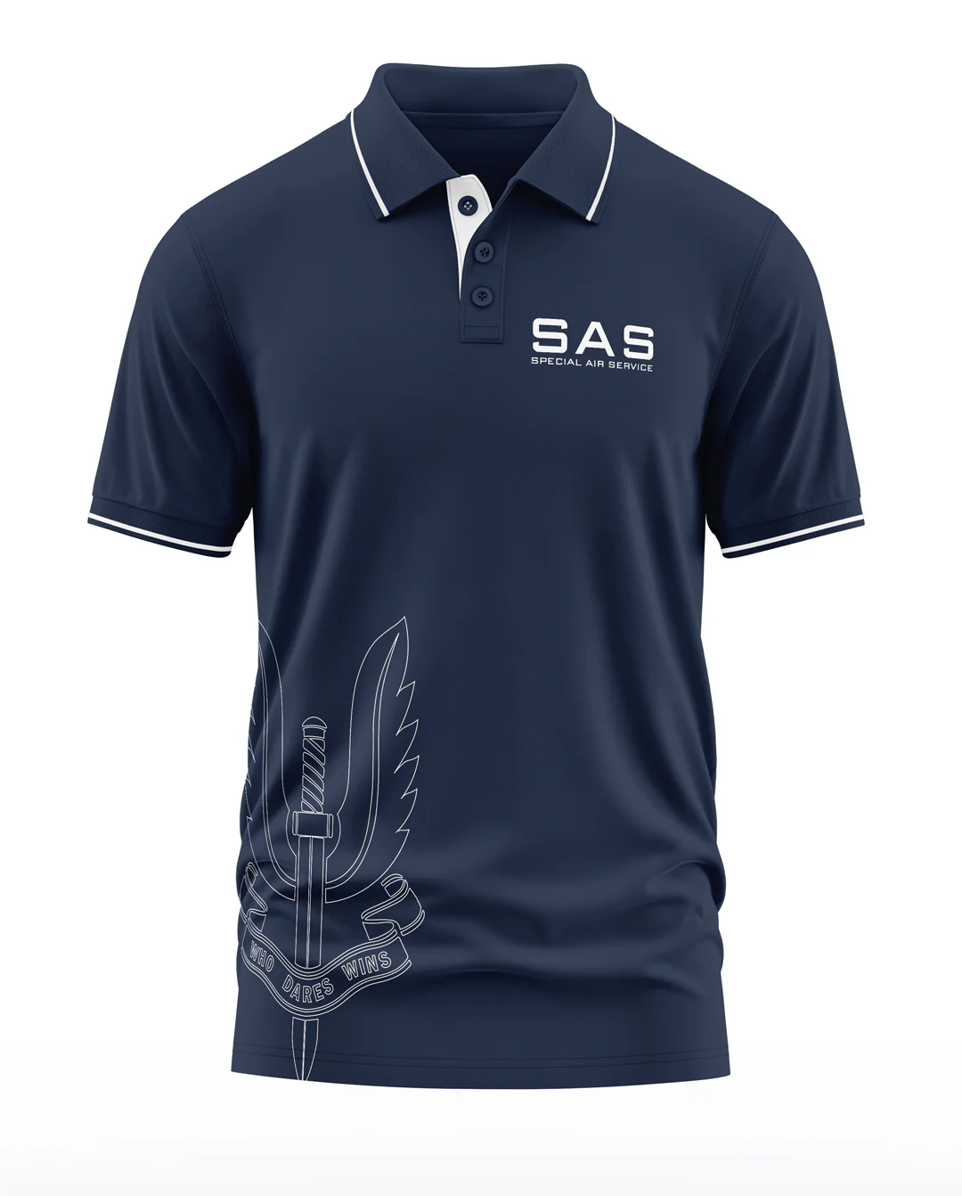 SAS Polo Collar T-Shirt - Image 4