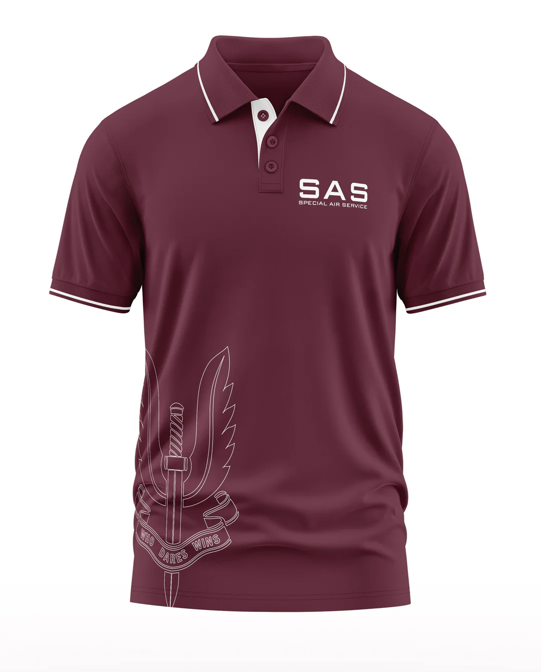 SAS Polo Collar T-Shirt - Image 5