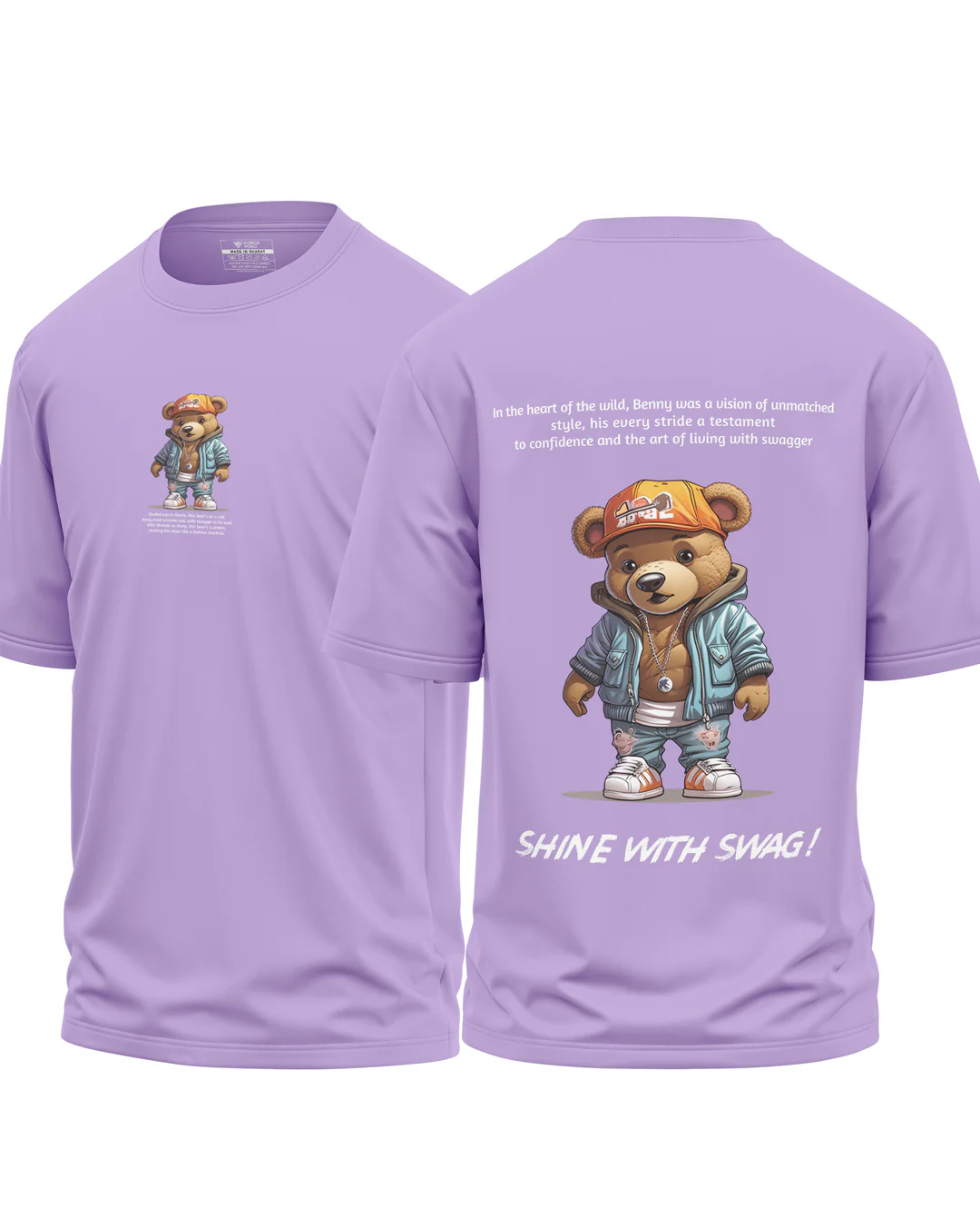 Shine With Swag Premium Cotton Oversized T-Shirt - Image 4