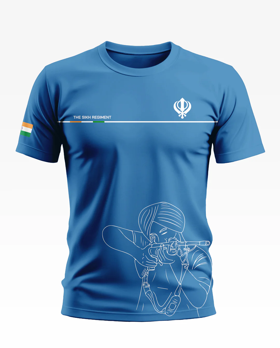 Sikh Regiment Soft Cotton T-shirt - Image 3