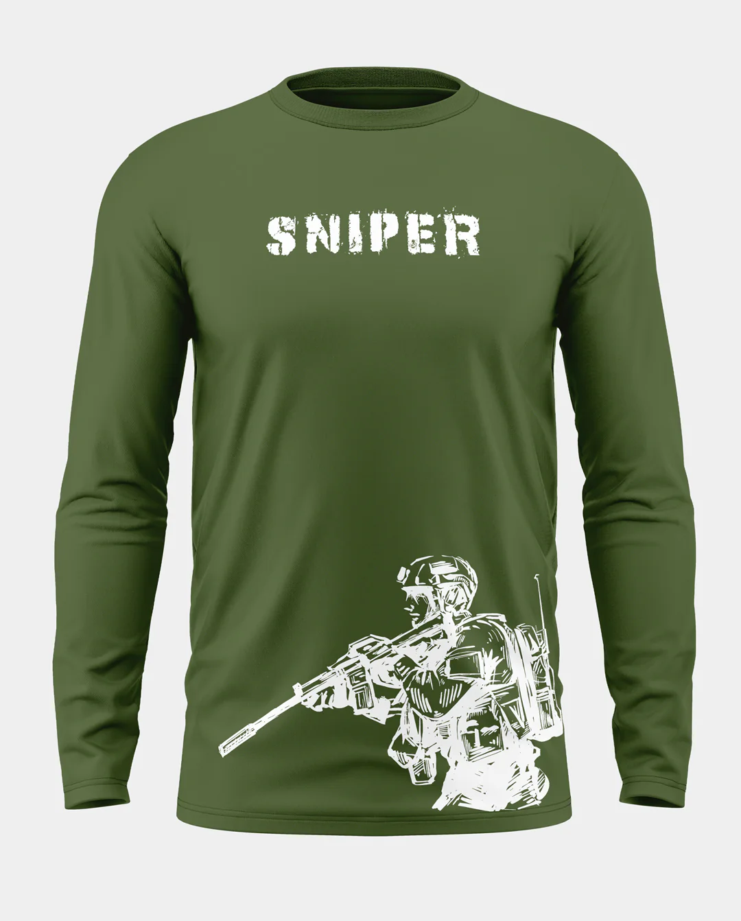 Sniper Cotton Full Sleeve T-shirt - Image 3