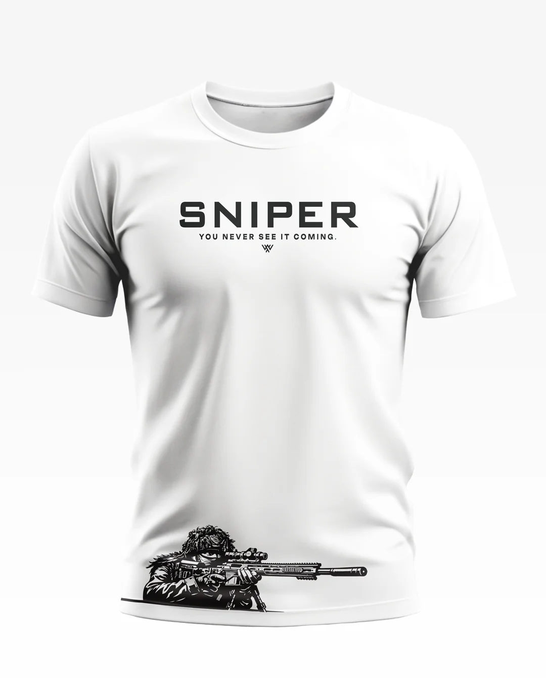 Sniper You Never See It Coming Cotton T-shirt