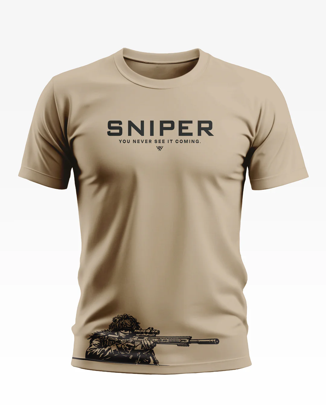 Sniper You Never See It Coming Cotton T-shirt - Image 4