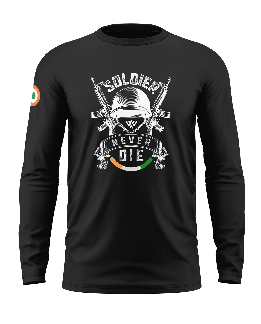 Soldier Never Die Cotton Full Sleeve T-shirt