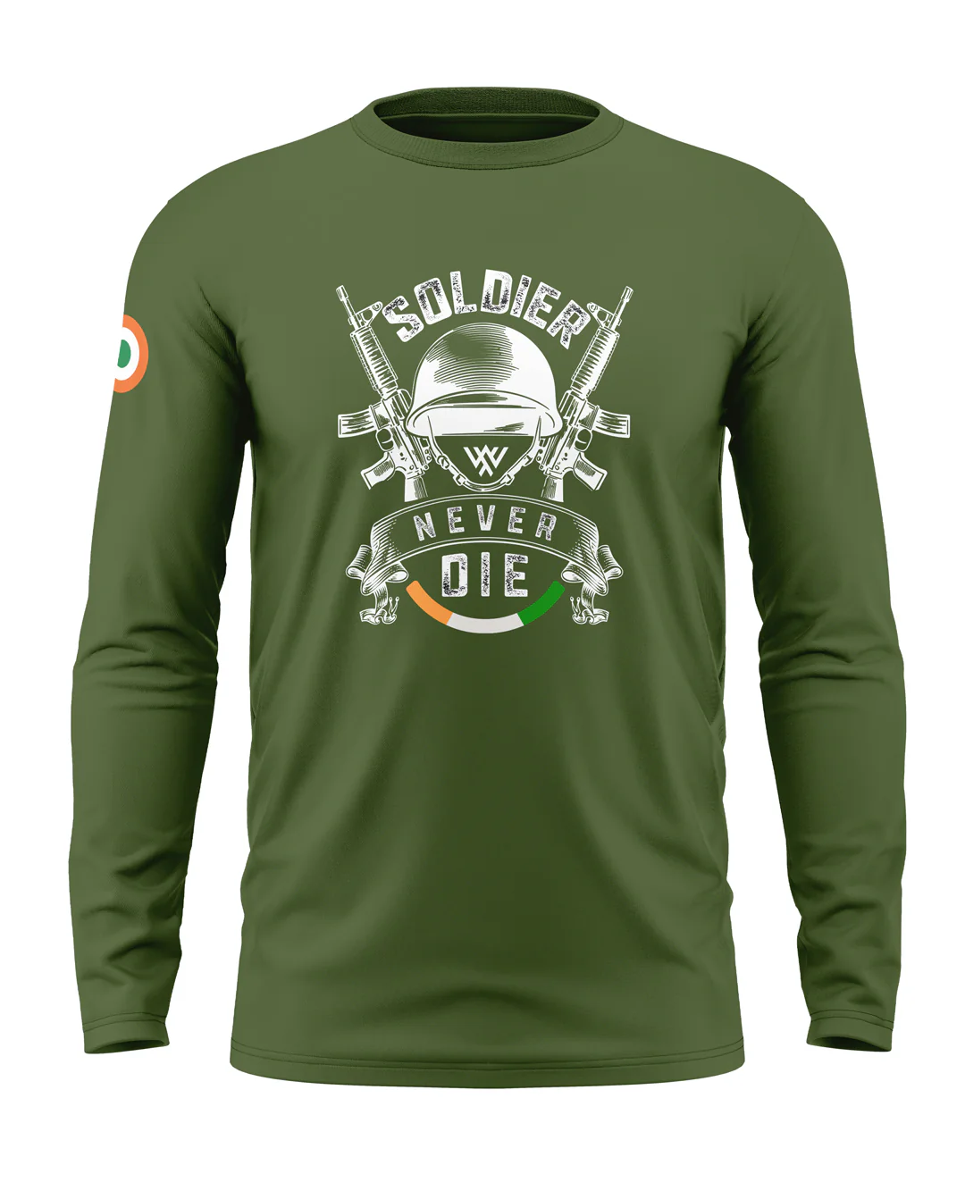 Soldier Never Die Cotton Full Sleeve T-shirt - Image 3