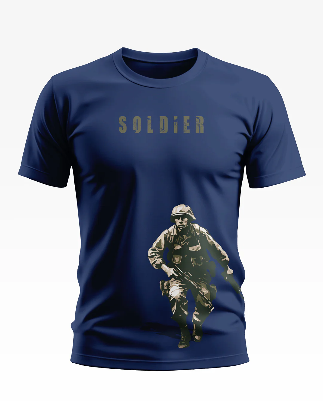 Soldier Pattern Soft Cotton T-shirt - Image 5