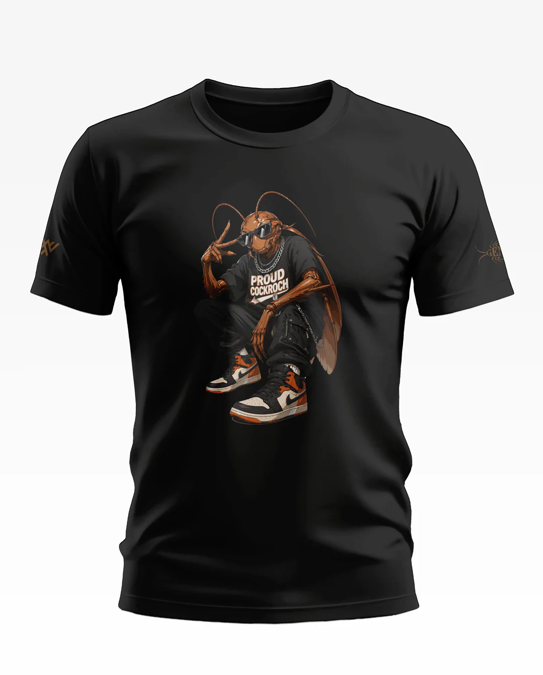 Street Cockroach Cotton T-shirt - Image 2