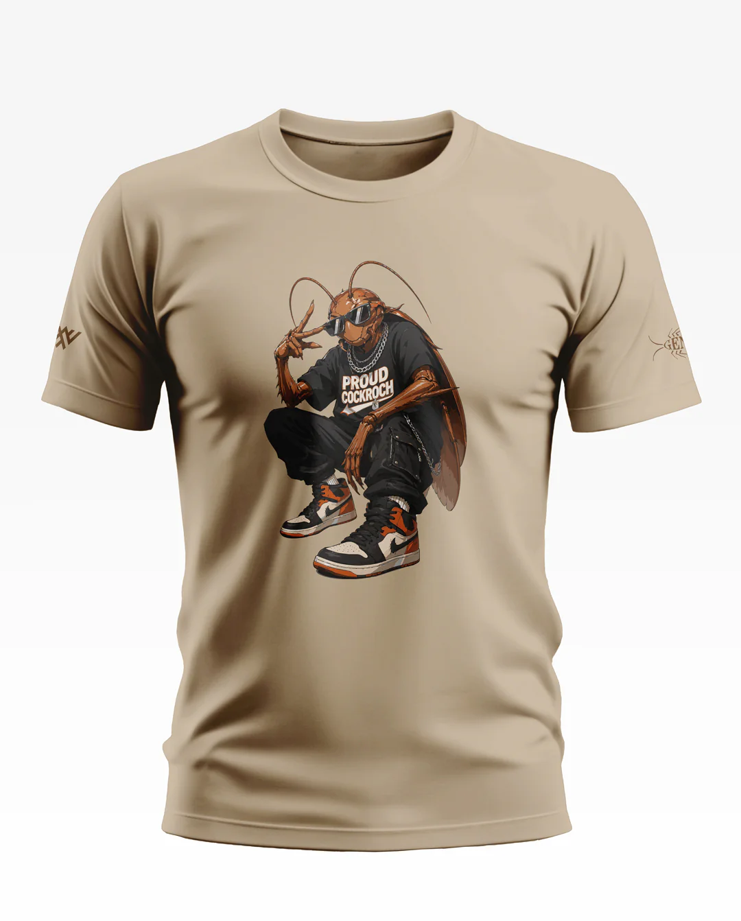 Street Cockroach Cotton T-shirt - Image 5