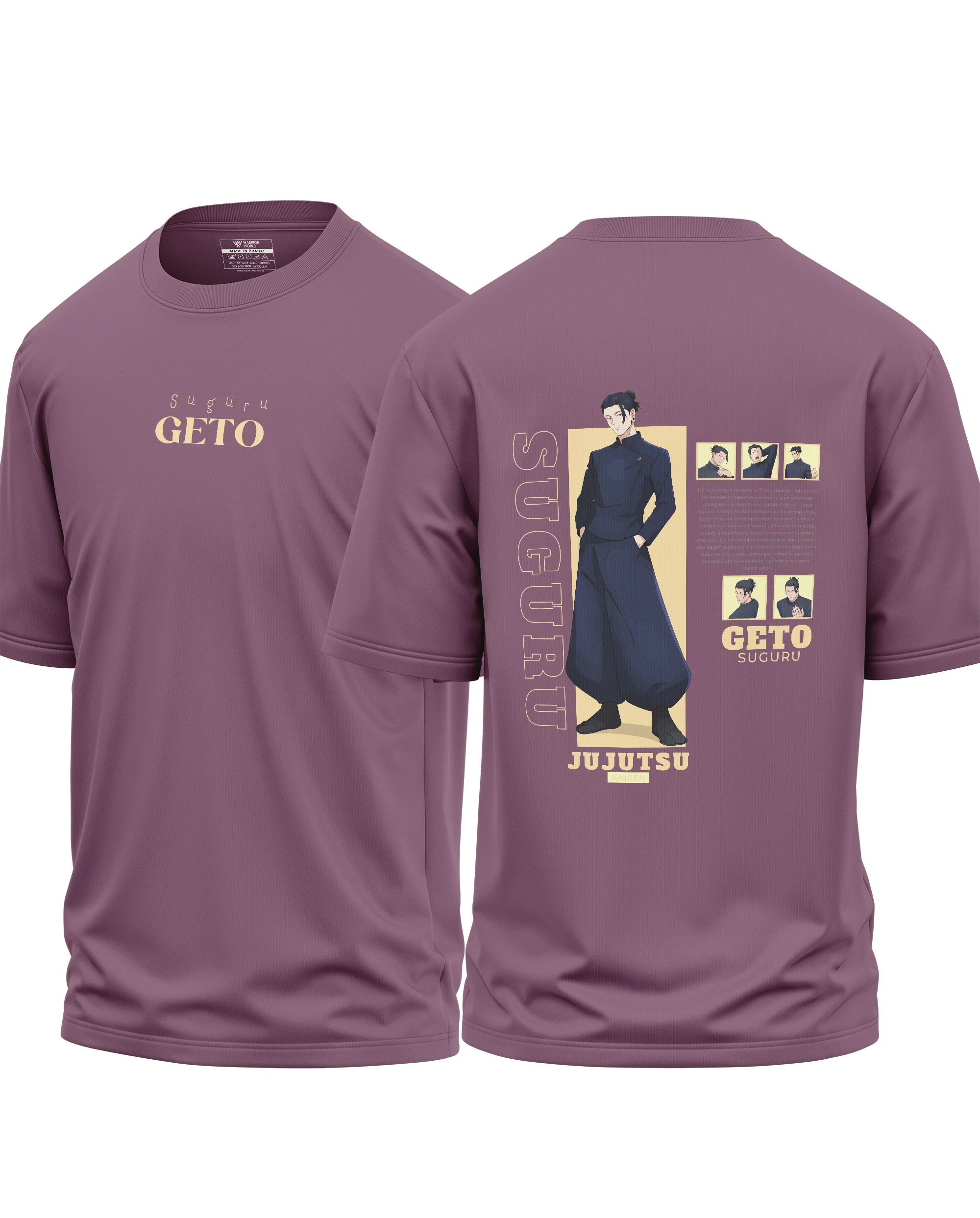 Suguru Geto Cotton Oversized T-shirt - Image 3